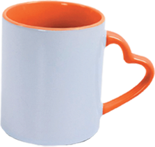 لیوان داخل رنگی دسته قلبی