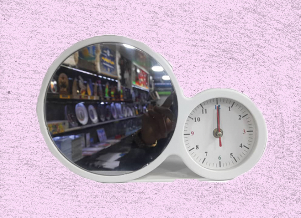 قاب عکس  LED ، طرح دایره ساعت دار